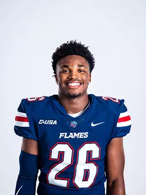 Liberty football media day on white backdrop June 20, 2024 (photo by: Emma Kendrick)
