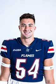 Liberty football media day on white backdrop June 27, 2024 (photo by: Emma Kendrick)