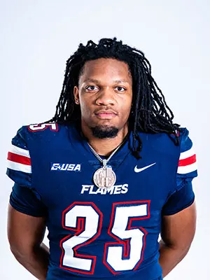 Liberty football media day on white backdrop June 27, 2024 (photo by: Emma Kendrick)