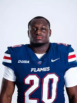 Liberty football media day on white backdrop June 20, 2024 (photo by: Emma Kendrick)