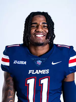 Liberty football media day on white backdrop June 27, 2024 (photo by: Emma Kendrick)