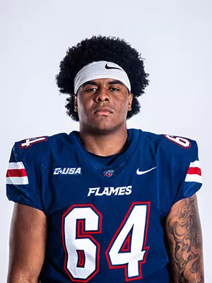Liberty football media day on white backdrop June 19, 2024 (photo by: Emma Kendrick)