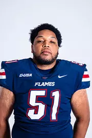 Liberty football media day on white backdrop June 19, 2024 (photo by: Emma Kendrick)