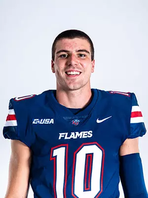 Liberty football media day on white backdrop June 20, 2024 (photo by: Emma Kendrick)