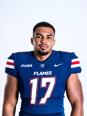 Liberty football media day on white backdrop June 27, 2024 (photo by: Emma Kendrick)