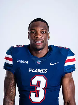 Liberty football media day on white backdrop June 20, 2024 (photo by: Emma Kendrick)