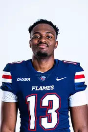 Liberty football media day on white backdrop June 27, 2024 (photo by: Emma Kendrick)