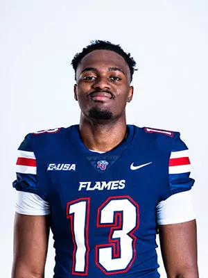 Liberty football media day on white backdrop June 27, 2024 (photo by: Emma Kendrick)
