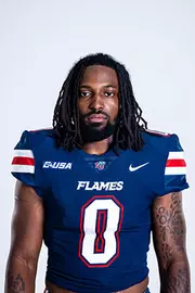 Liberty football media day on white backdrop June 20, 2024 (photo by: Emma Kendrick)