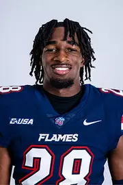 Liberty football media day on white backdrop June 28, 2024 (photo by: Emma Kendrick)