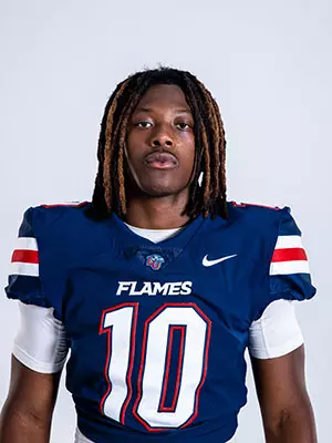 Liberty football media day on white backdrop June 28, 2024 (photo by: Emma Kendrick)