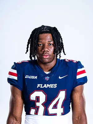 Liberty football media day on white backdrop June 27, 2024 (photo by: Emma Kendrick)
