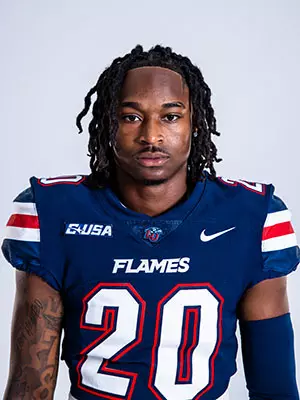Liberty football media day on white backdrop June 28, 2024 (photo by: Emma Kendrick)