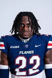 Liberty football media day on white backdrop June 28, 2024 (photo by: Emma Kendrick)