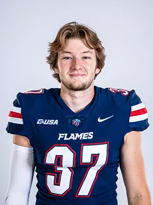 Liberty football media week white backdrop photographed on July 24, 2024 (photo by: Emma Kendrick)