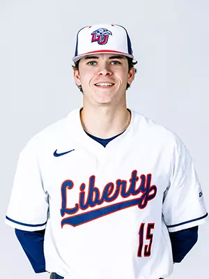 Liberty baseball media day photographed on white backdrop for creative team on November 19, 2024