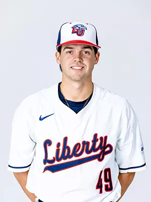 Liberty baseball media day photographed on white backdrop for creative team on November 19, 2024