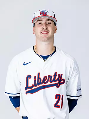 Liberty baseball media day photographed on white backdrop for creative team on November 19, 2024