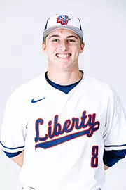 Liberty baseball media day photographed on white backdrop for creative team on November 19, 2024