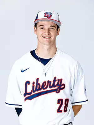 Liberty baseball media day photographed on white backdrop for creative team on November 19, 2024