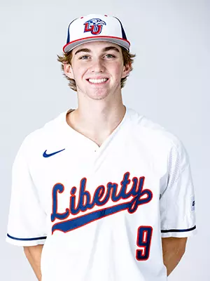 Liberty baseball media day photographed on white backdrop for creative team on November 19, 2024