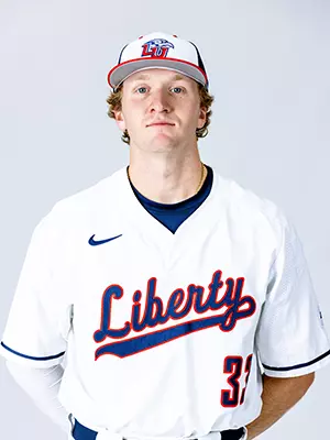 Liberty baseball media day photographed on white backdrop for creative team on November 19, 2024