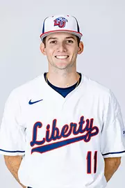 Liberty baseball media day photographed on white backdrop for creative team on November 19, 2024