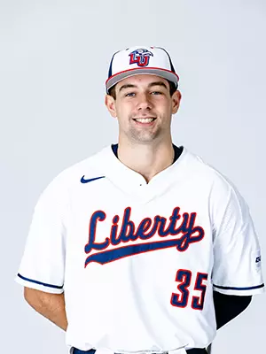 Liberty baseball media day photographed on white backdrop for creative team on November 19, 2024