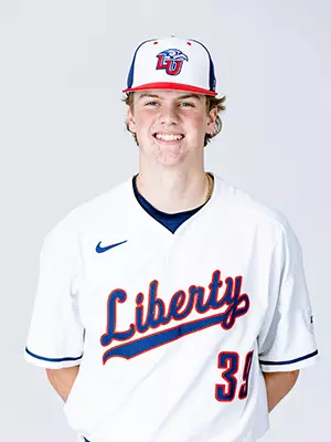 Liberty baseball media day photographed on white backdrop for creative team on November 19, 2024