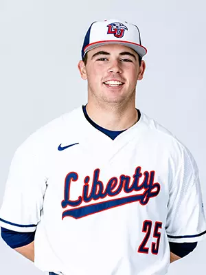 Liberty baseball media day photographed on white backdrop for creative team on November 19, 2024