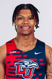 Liberty Flames Creative makeup media day photographed on red backdrop on January 15, 2025 (photo by: Emma Kendrick)