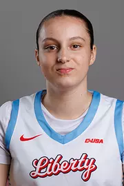 Emma Leon from Liberty University’s Women’s Basketball team, had her headshot taken from promo day on September 11, 2025 (Photo by Grace Greer)