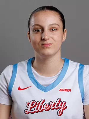 Emma Leon from Liberty University’s Women’s Basketball team, had her headshot taken from promo day on September 11, 2025 (Photo by Grace Greer)