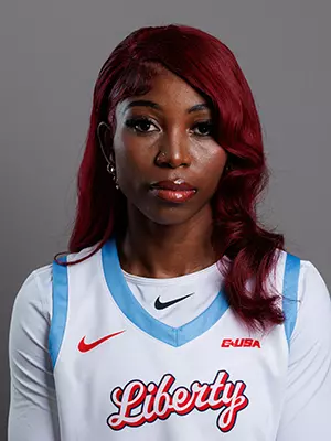 Lydie Mwamba from Liberty University’s Women’s Basketball team, had her headshot taken from promo day on September 11, 2025 (Photo by Grace Greer)