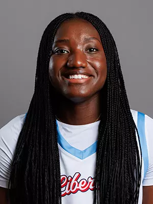 Ify Nwaobi from Liberty University’s Women’s Basketball team, had her headshot taken from promo day on September 11, 2025 (Photo by Grace Greer)