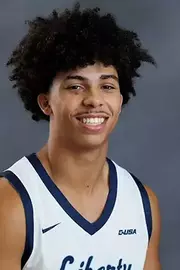 A headshot of Brett Decker Jr. with the Liberty Men’s Basketball Team is photographed on September 4th, 2025. (Photo by Grace Greer)
