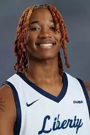 A headshot of TJ Drain with the Liberty Men’s Basketball Team is photographed on September 4th, 2025. (Photo by Grace Greer)