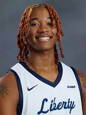 A headshot of TJ Drain with the Liberty Men’s Basketball Team is photographed on September 4th, 2025. (Photo by Grace Greer)