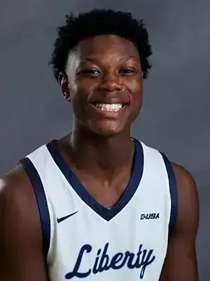 A headshot of Drew Grimes with the Liberty Men’s Basketball Team is photographed on September 4th, 2025. (Photo by Grace Greer)