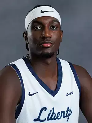 A headshot of Isaiah Ihnen with the Liberty Men’s Basketball Team is photographed on September 4th, 2025. (Photo by Grace Greer)