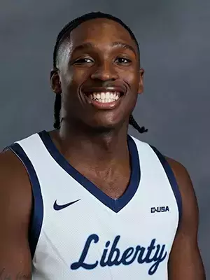 A headshot of Ryan Jones Jr. with the Liberty Men’s Basketball Team is photographed on September 4th, 2025. (Photo by Grace Greer)