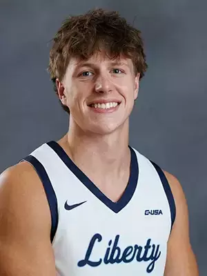 A headshot of Brady Kester with the Liberty Men’s Basketball Team is photographed on September 4th, 2025. (Photo by Grace Greer)