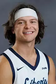 A headshot of Colin Porter with the Liberty Men’s Basketball Team is photographed on September 4th, 2025. (Photo by Grace Greer)