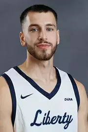 A headshot of Josh Smith with the Liberty Men’s Basketball Team is photographed on September 4th, 2025. (Photo by Grace Greer)