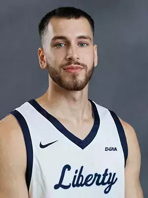 A headshot of Josh Smith with the Liberty Men’s Basketball Team is photographed on September 4th, 2025. (Photo by Grace Greer)