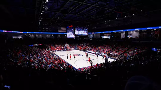 Liberty University's Men's Basketball team takes on Missouri State in the Liberty Arena on February 7, 2026. (Photo by: Jessie Jordan)