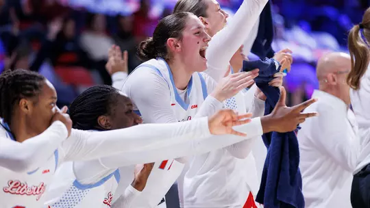 WBB Bench Celebration