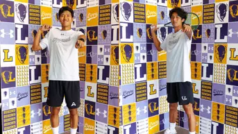 Juwan Bae (left) and Henrique Ushizima (right) posing for a photo during the team's media day.