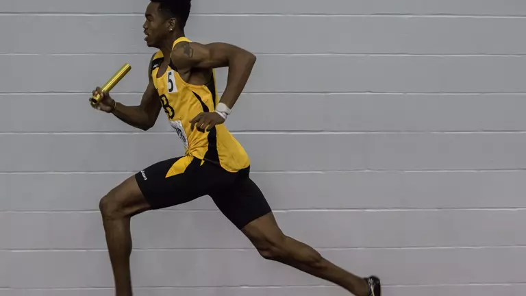 Briggs Sets School Record, Wins Long Jump in Day One at MPSF Championships