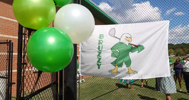 Dedication Ceremony of Bruzzy's UNT Golf Practice Facility near Apogee Stadium on the UNT campus in Denton, Texas on September 18, 2021.